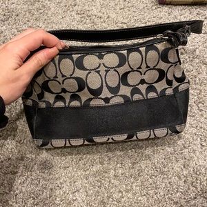 Coach Mini Purse- Black & Tan